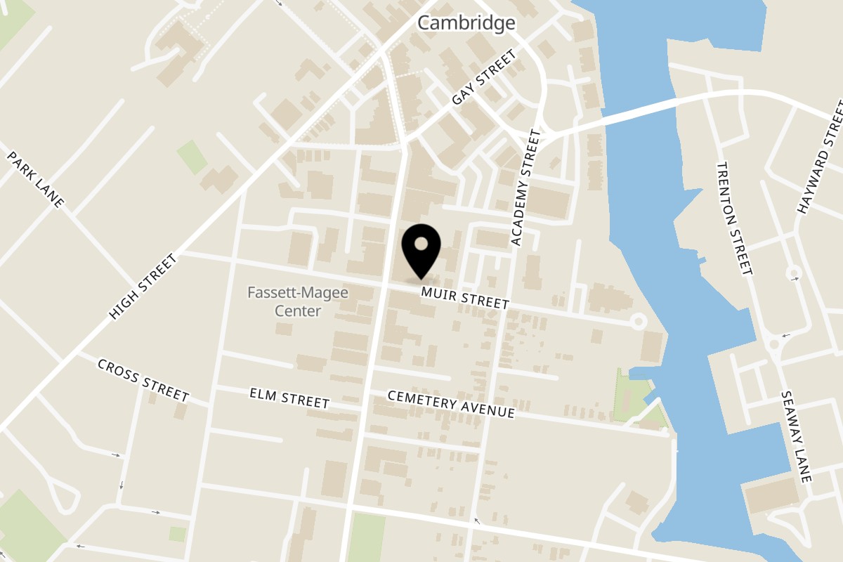 Map showing the location of Bombay Social on 413 Muir St #1820 in Cambridge
